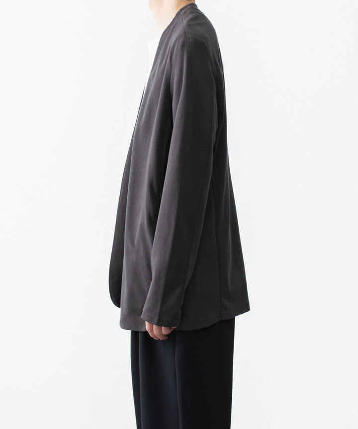 ATTACHMENT アタッチメントのCOTTON DOUBLE FACE COLLARLESS CARDIGAN - D.GRAYの公式通販サイトsession福岡セレクトショップ