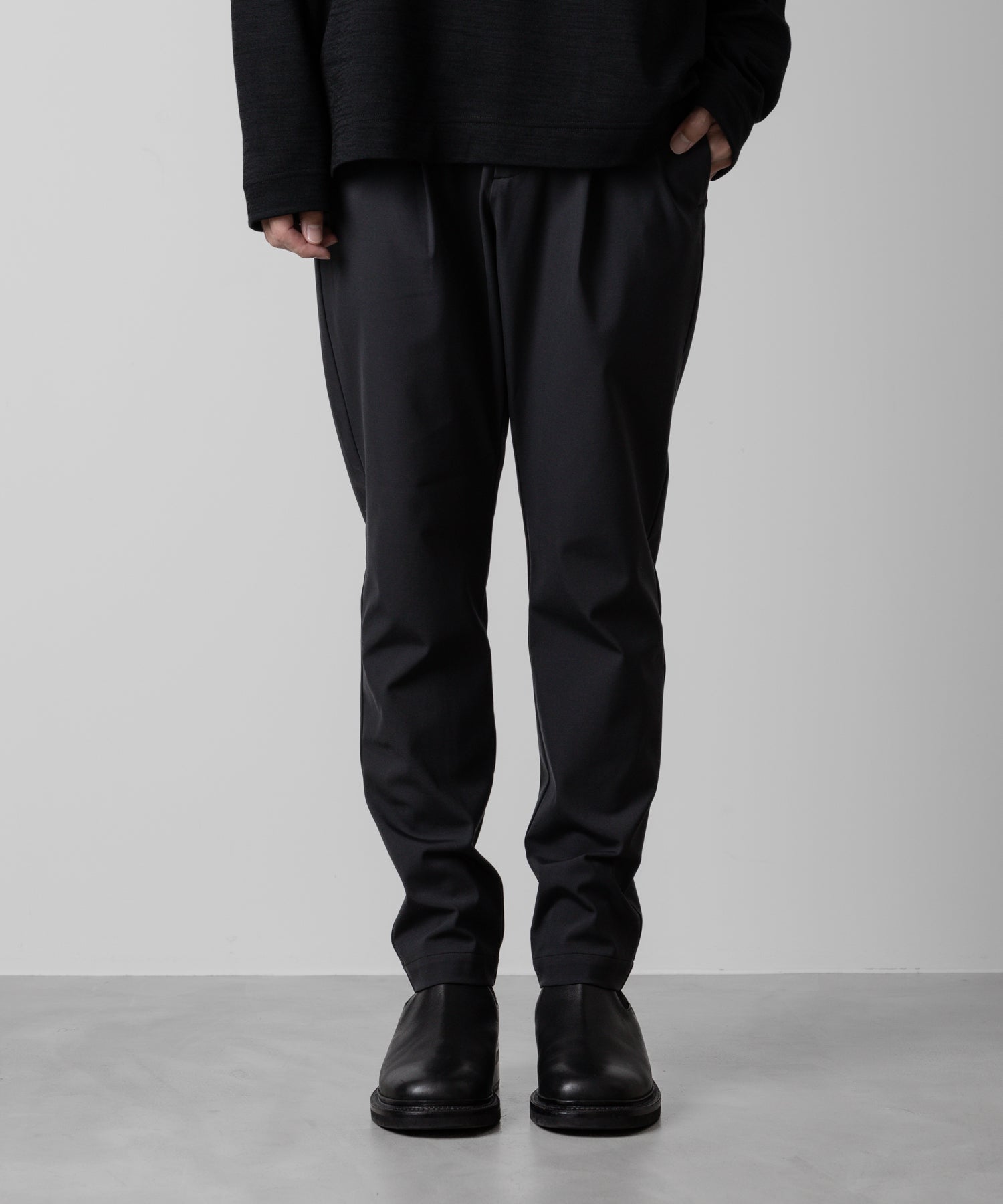 ATTACHMENT アタッチメントのNY/CO STRETCH JERSEY REGULAR FIT EASY TROUSERS - D.GRAY 公式通販サイトsession福岡セレクトショップ