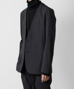 画像をギャラリービューアに読み込む, ATTACHMENT アタッチメントのNY/CO STRETCH JERSEY COLLARLESS JACKET - D.GRAY 公式通販サイトsession福岡セレクトショップ
