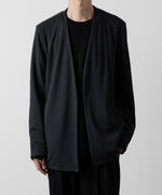 画像をギャラリービューアに読み込む, ATTACHMENT アタッチメントのPE STRETCH RIB COLLARLESS CARDIGAN - D.GRAY 公式通販サイトsession福岡セレクトショップ
