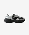 【 VEIN 】COW LEATHER BRACE - SILVER