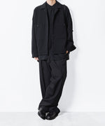 画像をギャラリービューアに読み込む, 【 ATTACHMENT 】CU/RY FIBRIL TAFFETA PATCH POCKET L/S SHIRT - BLACK
