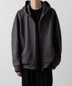 ATTACHMENT アタッチメントのCO/PE DOUBLE KNIT ZIP UP HOODIE - D.GRAY 公式通販サイトsession福岡セレクトショップ