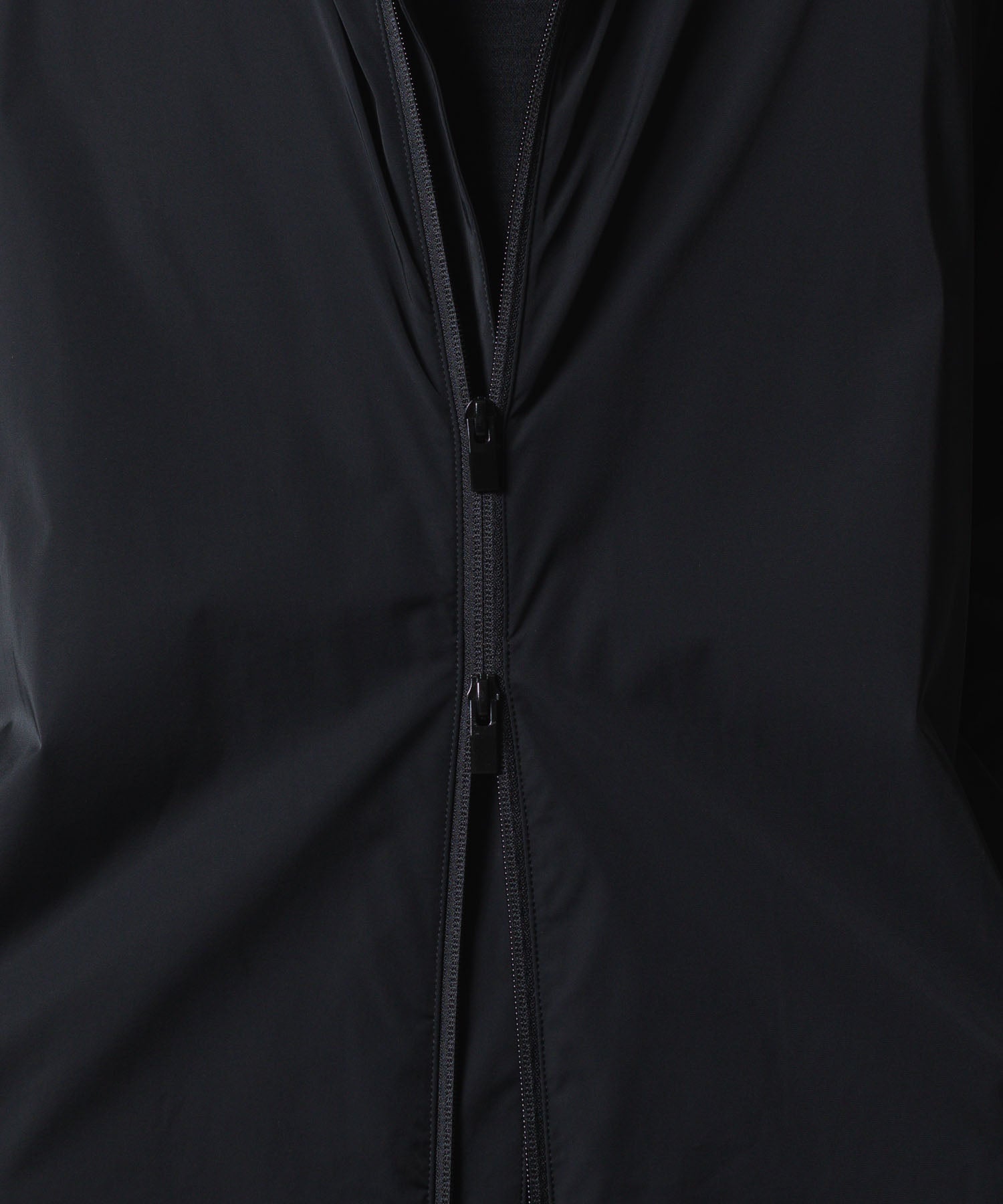ATTACHMENT アタッチメントのNY 2LAYER STRETCH LIGHT HOODED COAT - BLACKの公式通販サイトsession福岡セレクトショップ