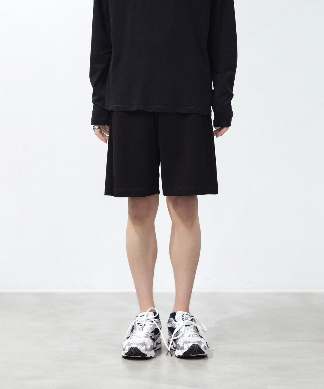 ATTACHMENT アタッチメントのCOTTON DOUBLE FACE EASY SHORTS - BLACKの公式通販サイトsession福岡セレクトショップ