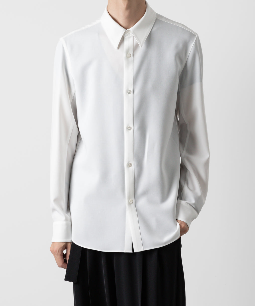 ATTACHMENT アタッチメントのPE STRETCH VIYELLA REGULAR COLLAR DRESS SHIRT - WHITE 公式通販サイトsession福岡セレクトショップ