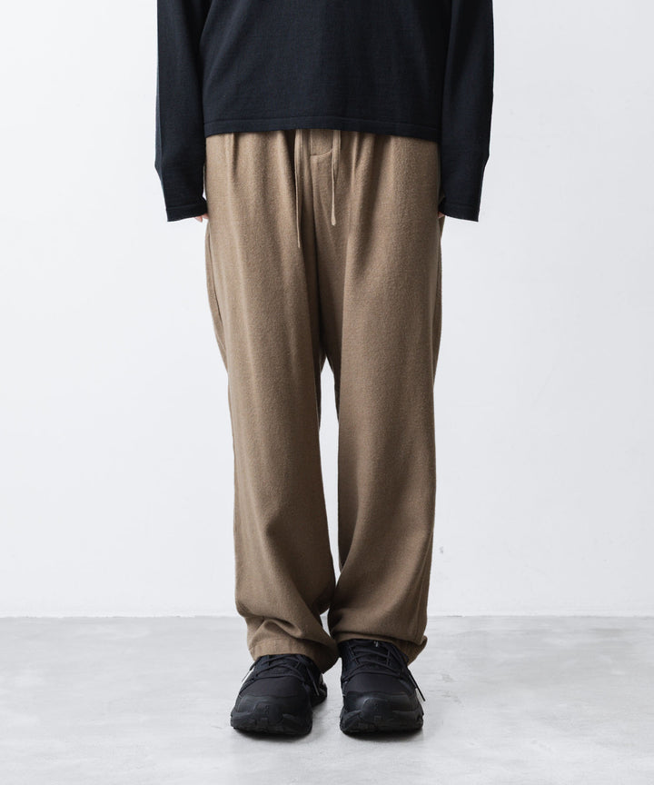 ATTACHMENT アタッチメントのRY/CO/SI FLANNEL 1TUCK EASY TROUSERS - CAMELの公式通販サイトsession福岡セレクトショップ