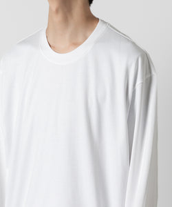 ATTACHMENT アタッチメントのCOTTON DOUBLE FACE OVERSIZED L/S TEE - WHITEの公式通販サイトsession福岡セレクトショップ