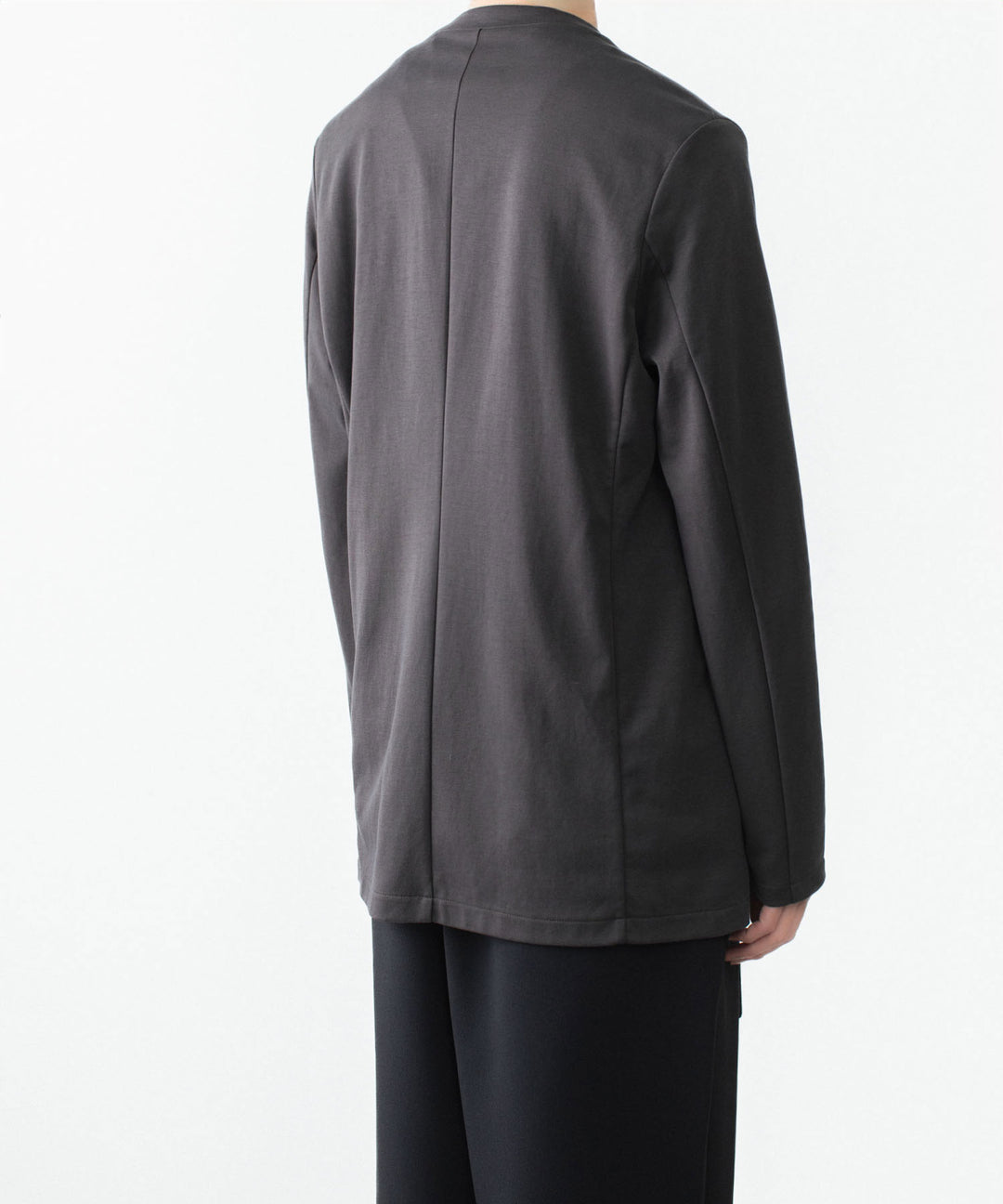 ATTACHMENT アタッチメントのCOTTON DOUBLE FACE COLLARLESS CARDIGAN - D.GRAYの公式通販サイトsession福岡セレクトショップ