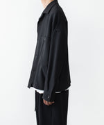 画像をギャラリービューアに読み込む, ATTACHMENT / EXCLUSIVE ITEMアタッチメントのPE LIGHT TROPICAL OVERSIZED SHIRT BLOUSON - BLACKの公式通販サイトsession福岡セレクトショップ

