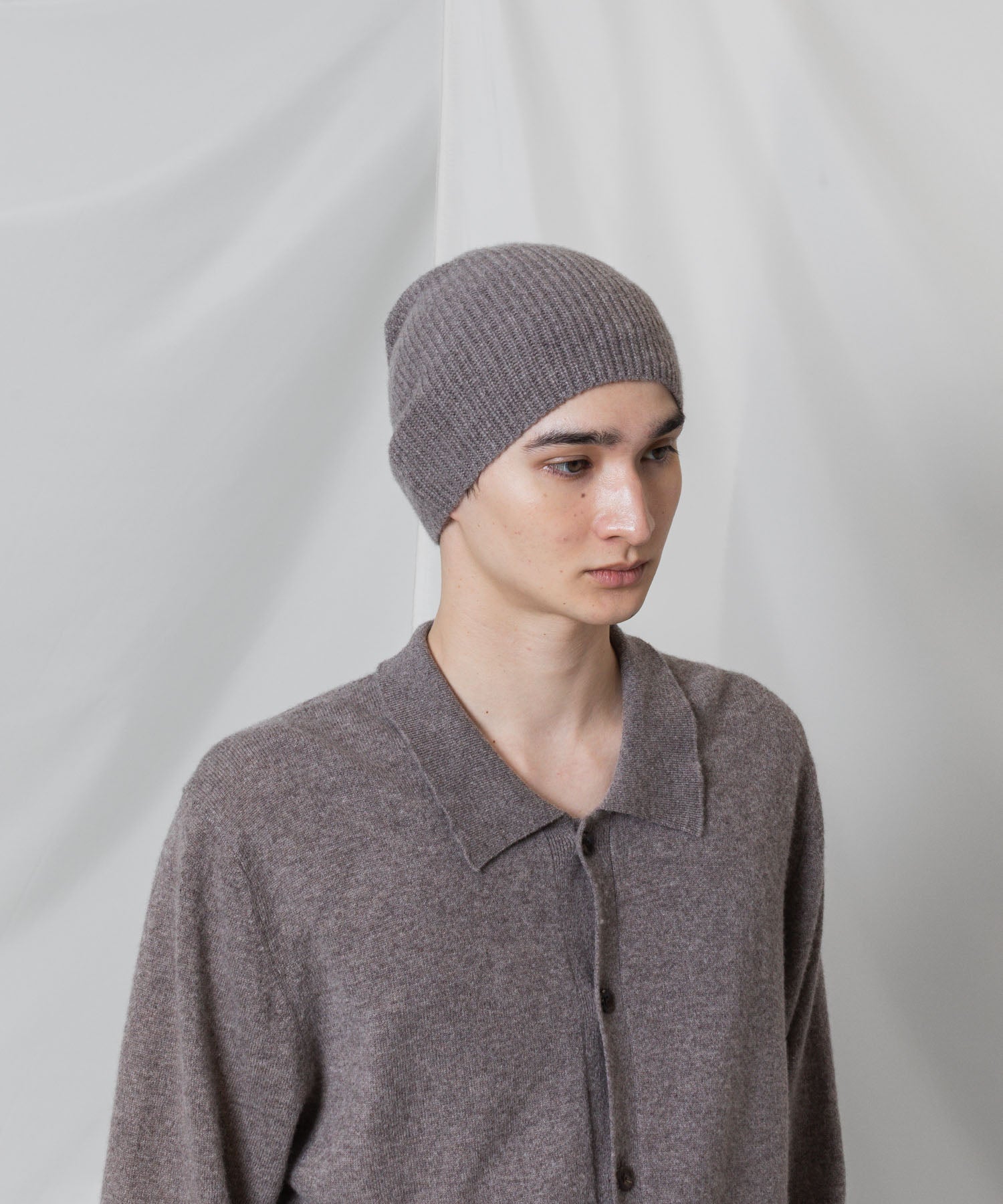 ATTACHMENT アタッチメントのCASHMERE　KNIT BEANIE - CAMELの公式通販サイトsession福岡セレクトショップ