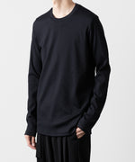 画像をギャラリービューアに読み込む, ATTACHMENT アタッチメントのPE STRETCH RIB SLIM FIT L/S TEE - NAVY 公式通販サイトsession福岡セレクトショップ
