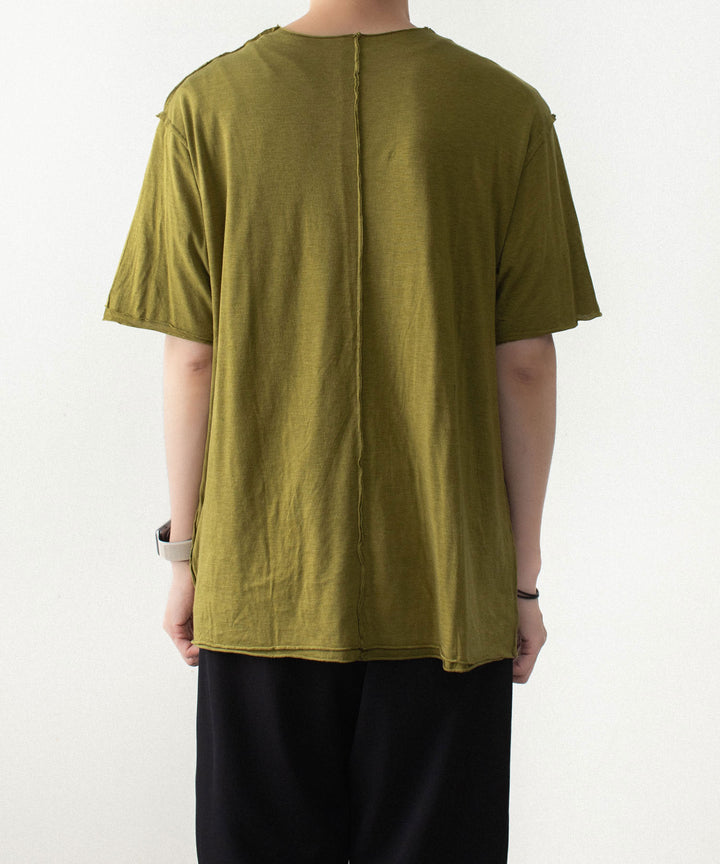 ATTACHMENT アタッチメントのCO/CU JERSEY SLIM FIT LAYERED S/S TEE - D.YELLOWの公式通販サイトsession福岡セレクトショップ