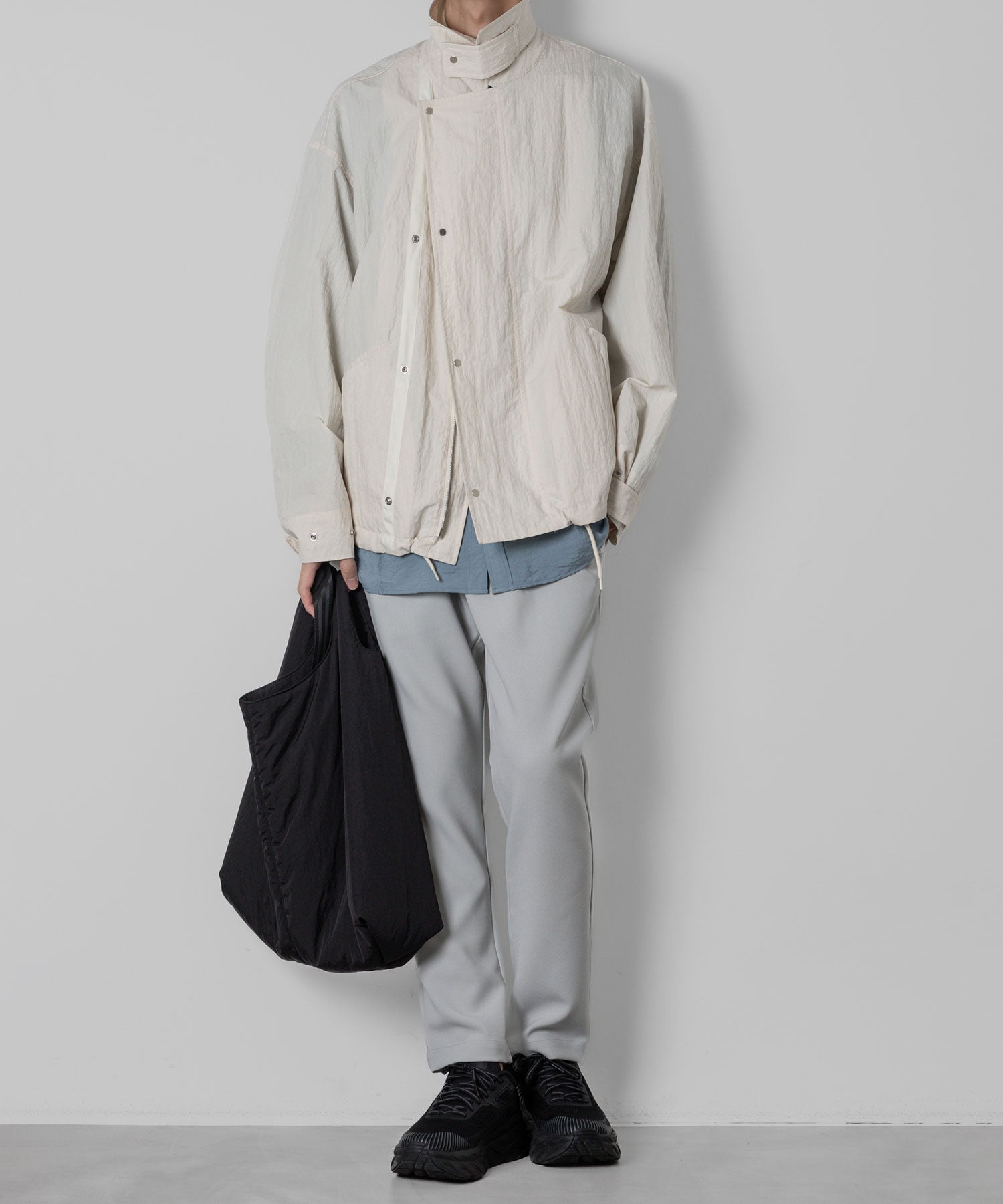 【ATTACHMENT】ATTACHMENT アタッチメントのPE STRETCH DOUBLE CLOTH REGULAR FIT EASY TROUSERS - L.GRAY 公式通販サイトsession福岡セレクトショップ