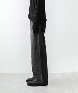 ATTACHMENT /アタッチメント】11OZ DENIM WIDE JEANS - BLACK | 公式