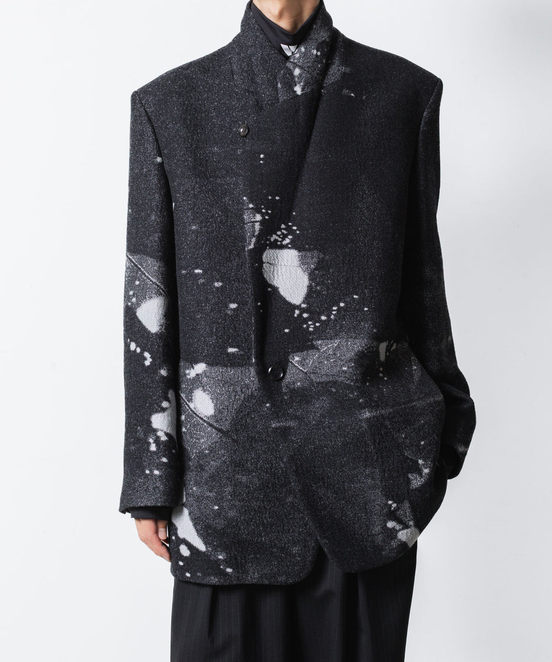 VEIN ヴェインのCO/WO PHOTO JACQUARD OVER JACKET - BLACKの公式通販サイトsession福岡セレクトショップ