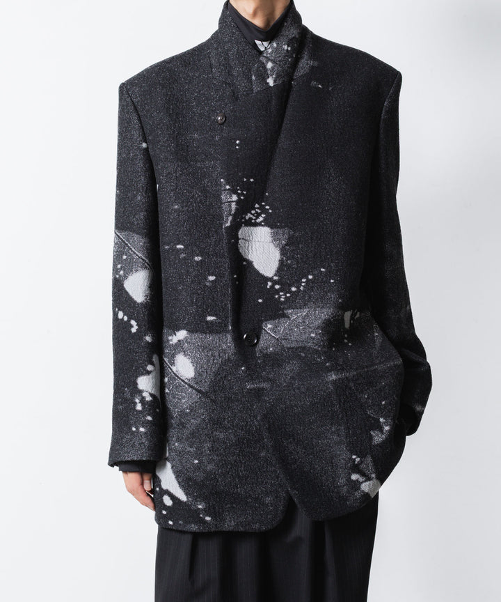 VEIN ヴェインのCO/WO PHOTO JACQUARD OVER JACKET - BLACKの公式通販サイトsession福岡セレクトショップ