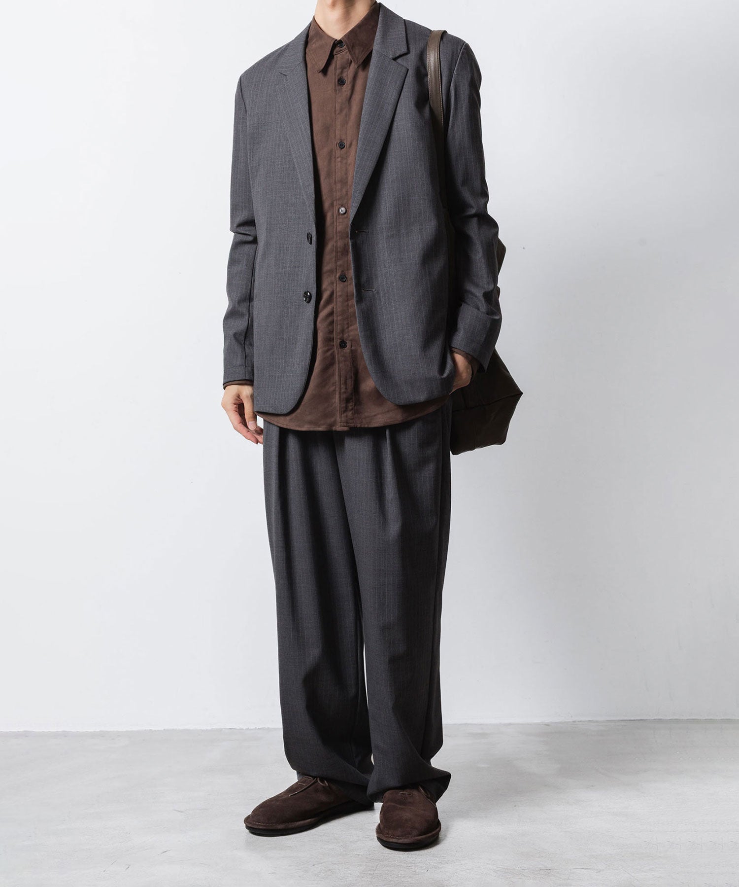 ATTACHMENT アタッチメントのT/W/SI STRETCH GABARDINE 2B JKT - S.GRAYの公式通販サイトsession福岡セレクトショップ