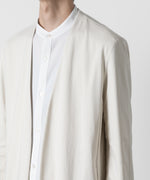 画像をギャラリービューアに読み込む, ATTACHMENT アタッチメントのCOTTON DOUBLE FACE COLLARLESS CARDIGAN - OFF WHITE 公式通販サイトsession福岡セレクトショップ
