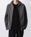 【 ATTACHMENT / EXCLUSIVE ITEM 】CO STRECH TERRY ZIP UP HOODIE - D.GRAY