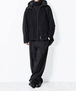 画像をギャラリービューアに読み込む, ATTACHMENT アタッチメントのWOOL SHAGGY PADDING HOODED JACKET - BLACKの公式通販サイトsession福岡セレクトショップ

