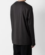 画像をギャラリービューアに読み込む, ATTACHMENT アタッチメントのCOTTON DOUBLE FACE SLIM FIT L/S TEE - D.GRAY  公式通販サイトsession福岡セレクトショップ
