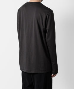 ATTACHMENT アタッチメントのCOTTON DOUBLE FACE SLIM FIT L/S TEE - D.GRAY  公式通販サイトsession福岡セレクトショップ