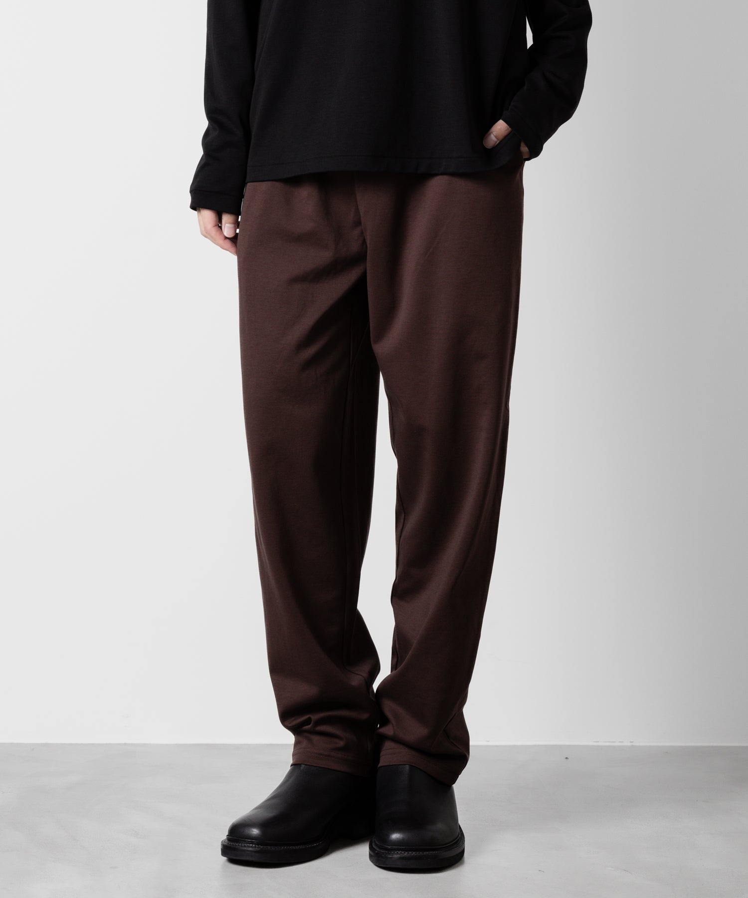 ATTACHMENT アタッチメントのCOTTON DOUBLE FACE LOUNGE TROUSERS - BORDEAUX 公式通販サイトsession福岡セレクトショップ