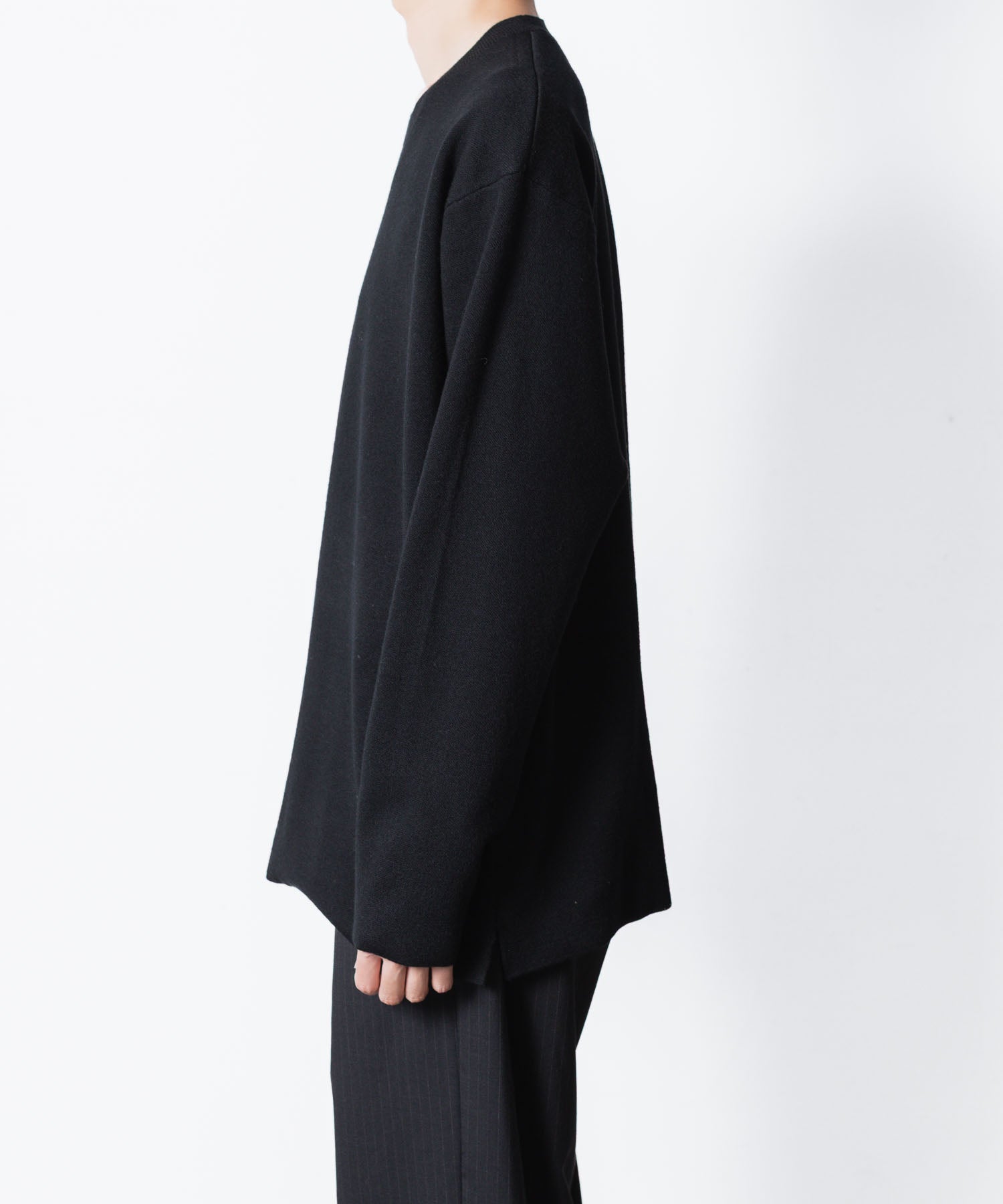 ATTACHMENT アタッチメントのWOxPE DOUBLE FACE KNIT CREW NECK PULLOVER - BLACKの公式通販サイトsession福岡セレクトショップ