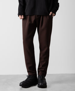 ATTACHMENT アタッチメントのPE STRETCH DOUBLE CLOTH REGULAR FIT EASY TROUSERS - BROWN 公式通販サイトsession福岡セレクトショップ