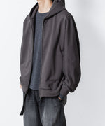 画像をギャラリービューアに読み込む, ATTACHMENT アタッチメントのCO STRECH TERRY ZIP UP HOODIE - D.GRAYの公式通販サイトsession福岡セレクトショップ
