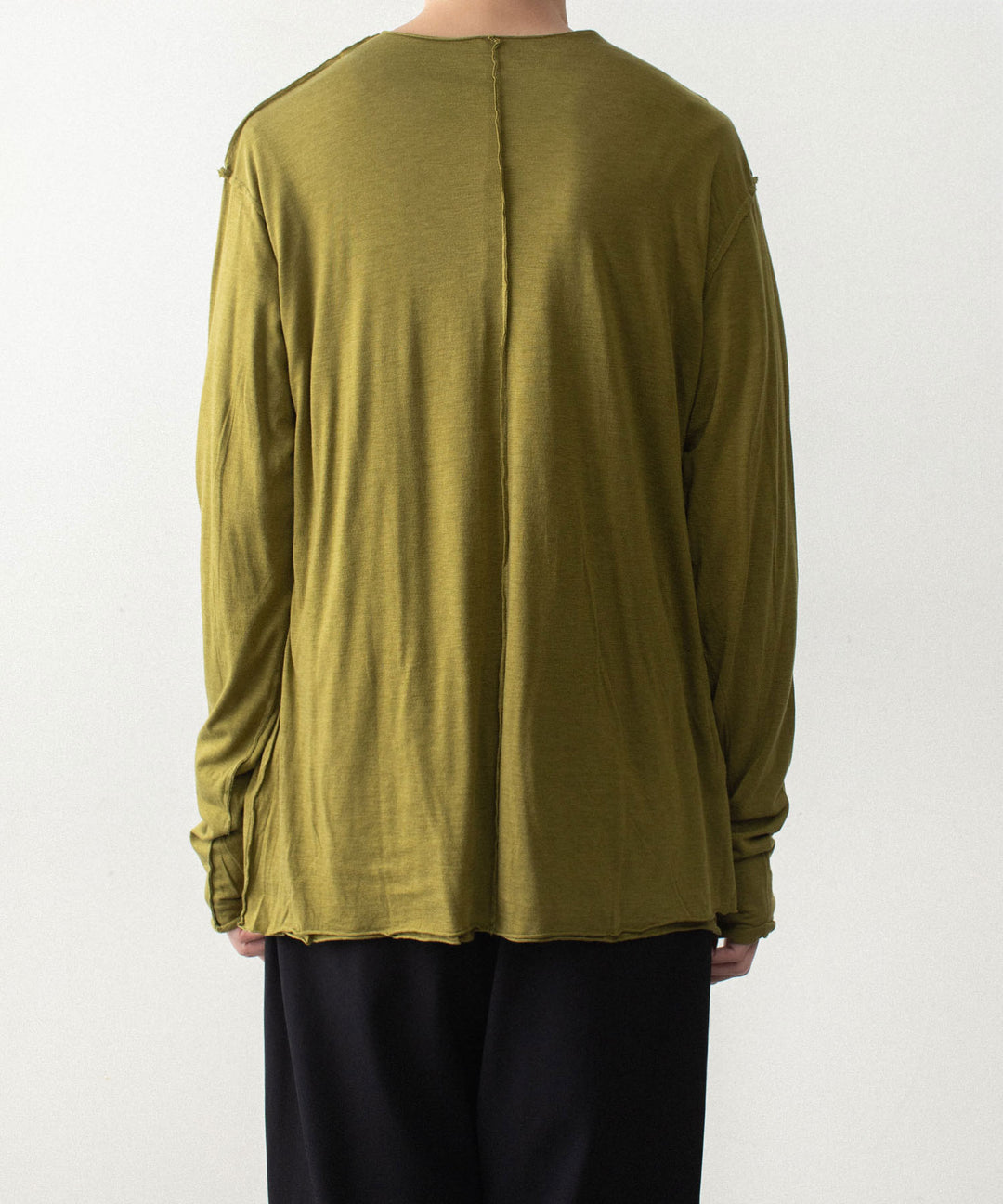 ATTACHMENT アタッチメントのCO/CU JERSEY SLIM FIT LAYERED L/S TEE - D.YELLOWの公式通販サイトsession福岡セレクトショップ