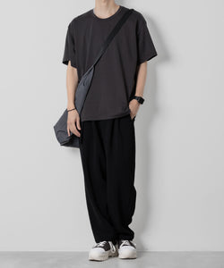 【ATTACHMENT】ATTACHMENT アタッチメントのCOTTON DOUBLE FACE OVERSIZED S/S TEE - D.GRAY 公式通販サイトsession福岡セレクトショップ