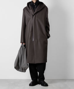 ATTACHMENT アタッチメントの限定2/90 SUPER120S MALTON ZIPUP HOODED COAT - D.KH GRAYの公式通販サイトsession福岡セレクトショップ
