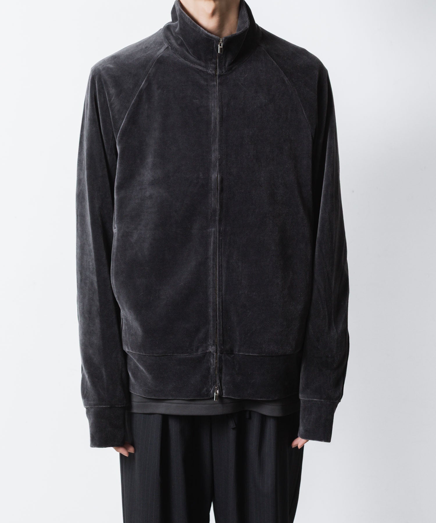 ATTACHMENT アタッチメントのCO/PE VELOR JERSEY TRACK JACKET - D.GRAYの公式通販サイトsession福岡セレクトショップ