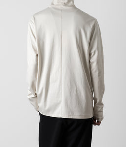 ATTACHMENT アタッチメントのCOTTON DOUBLE FACE SLIM FIT HIGHNECK L/S TEE - OFF WHITE 公式通販サイトsession福岡セレクトショップ