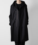 画像をギャラリービューアに読み込む, ATTACHMENT アタッチメントの限定2/90 SUPER120S MALTON ZIPUP HOODED COAT - BLACKの公式通販サイトsession福岡セレクトショップ

