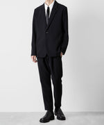 画像をギャラリービューアに読み込む, ATTACHMENT アタッチメントのPE STRETCH DOUBLE CLOTH 2B JACKET - BLACK 公式通販サイトsession福岡セレクトショップ
