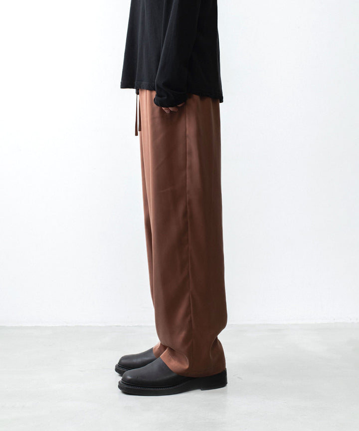 ATTACHMENT アタッチメントのCU/PE FIBRIL SATIN EASY TROUSERS - L.BROWNの公式通販サイトsession福岡セレクトショップ
