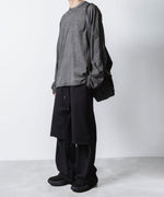 画像をギャラリービューアに読み込む, VEIN ヴェインのJUMBERCA TERRY CUT OFF BAGGY TROUSERS - BLACKの公式通販サイトsession福岡セレクトショップ
