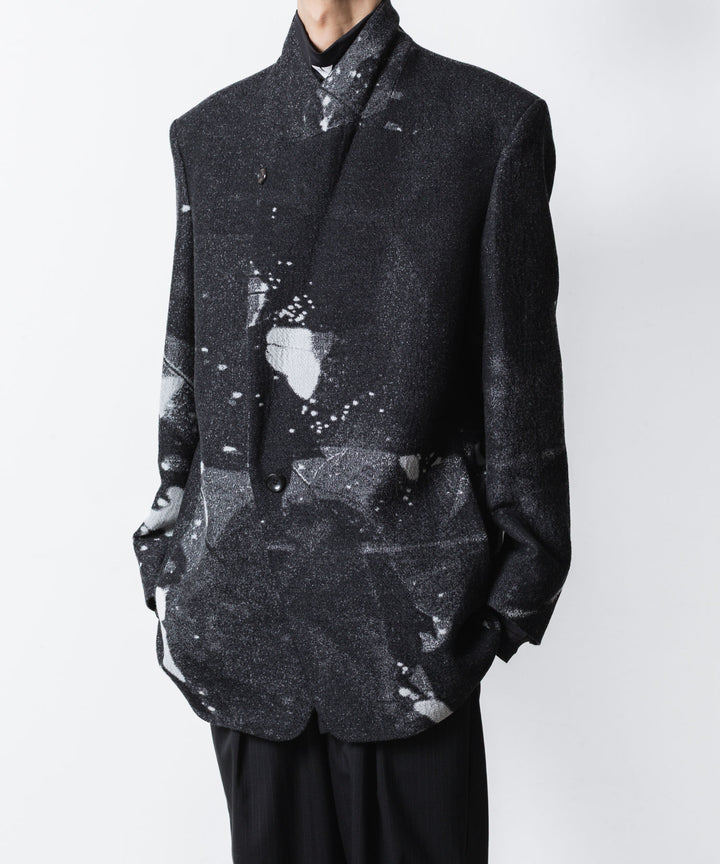 VEIN ヴェインのCO/WO PHOTO JACQUARD OVER JACKET - BLACKの公式通販サイトsession福岡セレクトショップ