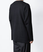 画像をギャラリービューアに読み込む, ATTACHMENT アタッチメントのWOxPE DOUBLE FACE KNIT CREW NECK PULLOVER - BLACKの公式通販サイトsession福岡セレクトショップ
