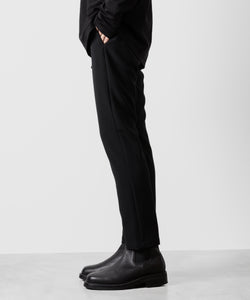 ATTACHMENT アタッチメントのPE STRETCH DOUBLE CLOTH NARROW TROUSERS - BLACK 公式通販サイトsession福岡セレクトショップ