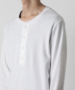 画像をギャラリービューアに読み込む, ATTACHMENT アタッチメントのSVIN CO RIB HENLEY NECK L/S TEE - WHITE 公式通販サイトsession福岡セレクトショップ
