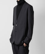 画像をギャラリービューアに読み込む, ATTACHMENT アタッチメントのNY/CO STRETCH JERSEY COLLARLESS JACKET - D.GRAY 公式通販サイトsession福岡セレクトショップ
