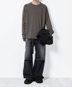 画像をギャラリービューアに読み込む, VEIN ヴェインの11OZ DENIM CUT OFF BAGGY TROUSERS - BLACKの公式通販サイトsession福岡セレクトショップ
