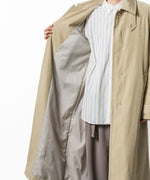 画像をギャラリービューアに読み込む, VEIN ヴェインのFIBRIL POPLIN PADDING BALMACAAN COAT - L.BEIGEの公式通販サイトsession福岡セレクトショップ

