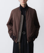 画像をギャラリービューアに読み込む, VEIN ヴェインのSYNTHETIC SUEDE LEATHER BOMBER JKT - BROWNの公式通販サイトsession福岡セレクトショップ
