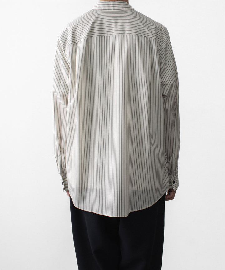 ATTACHMENT アタッチメントのWO/PE STRIPE L/S SHIRT - S.GRAYの公式通販サイトsession福岡セレクトショップ