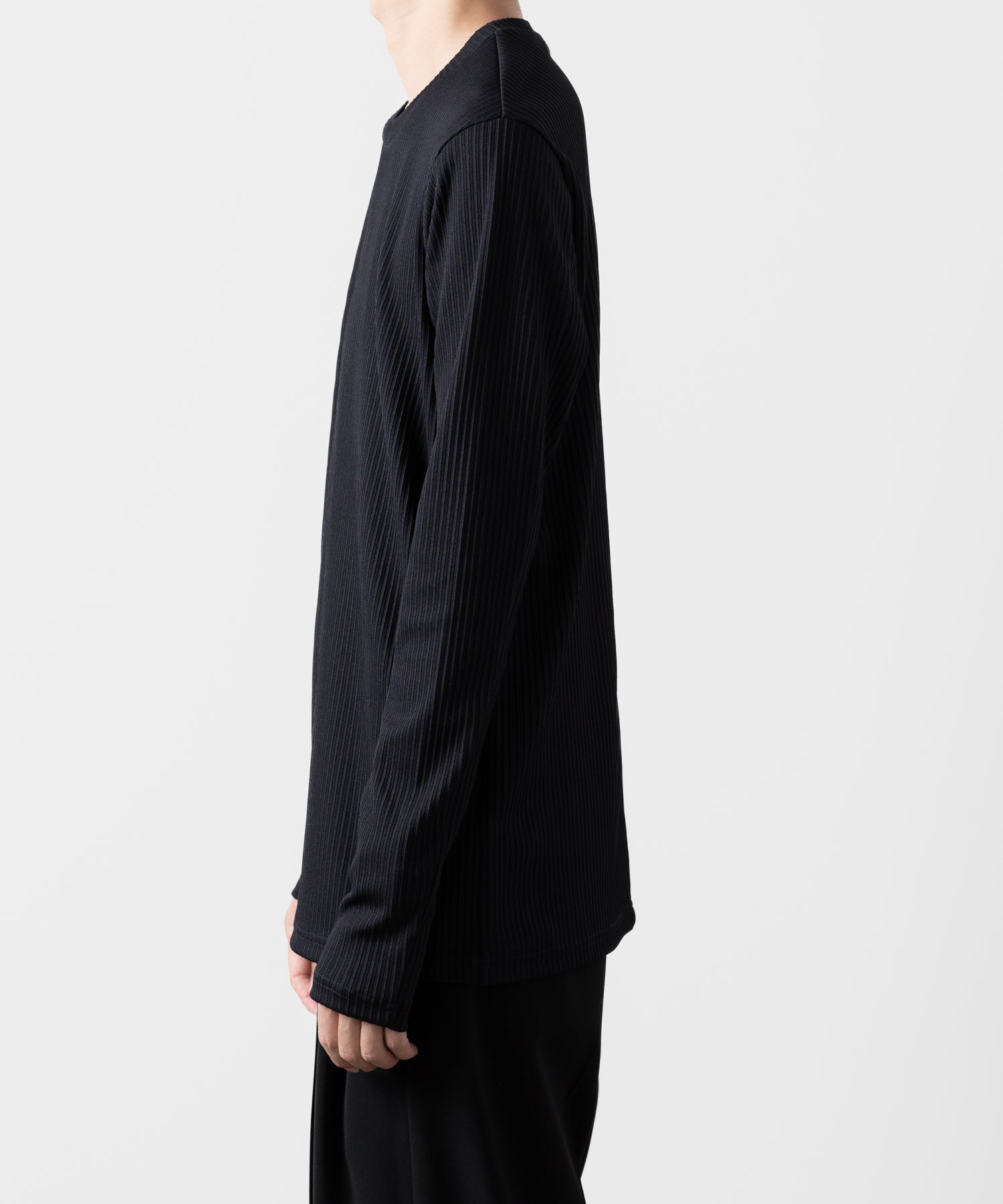 ATTACHMENT アタッチメントのPE STRETCH RIB SLIM FIT L/S TEE - NAVY 公式通販サイトsession福岡セレクトショップ